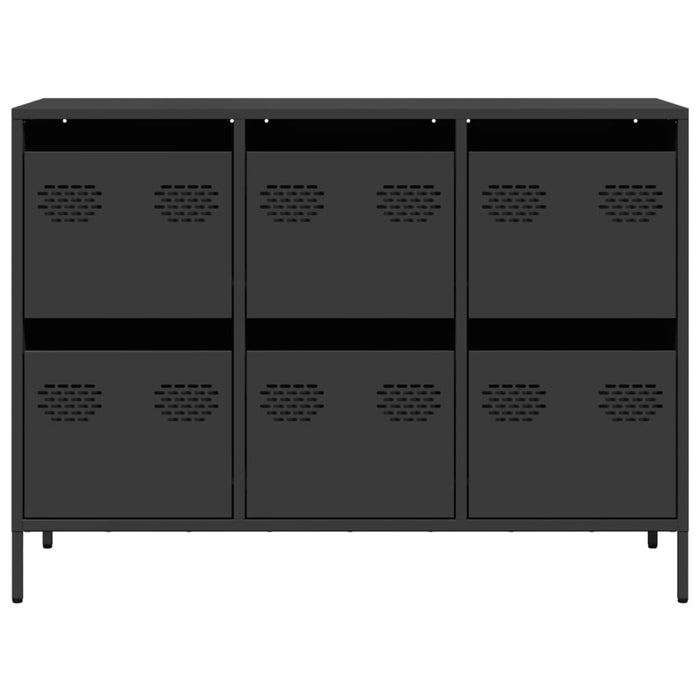 Sideboard Black 101.5x39x73.5 cm Cold-rolled Steel