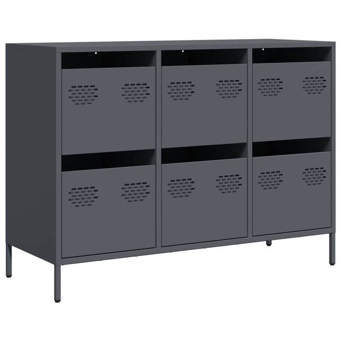 Sideboard Anthracite 101.5x39x73.5 cm Cold-rolled Steel