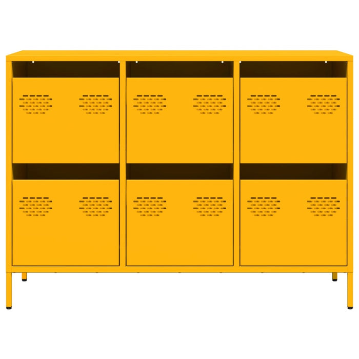 Sideboard Mustard Yellow 101.5x39x73.5 cm Cold-rolled Steel