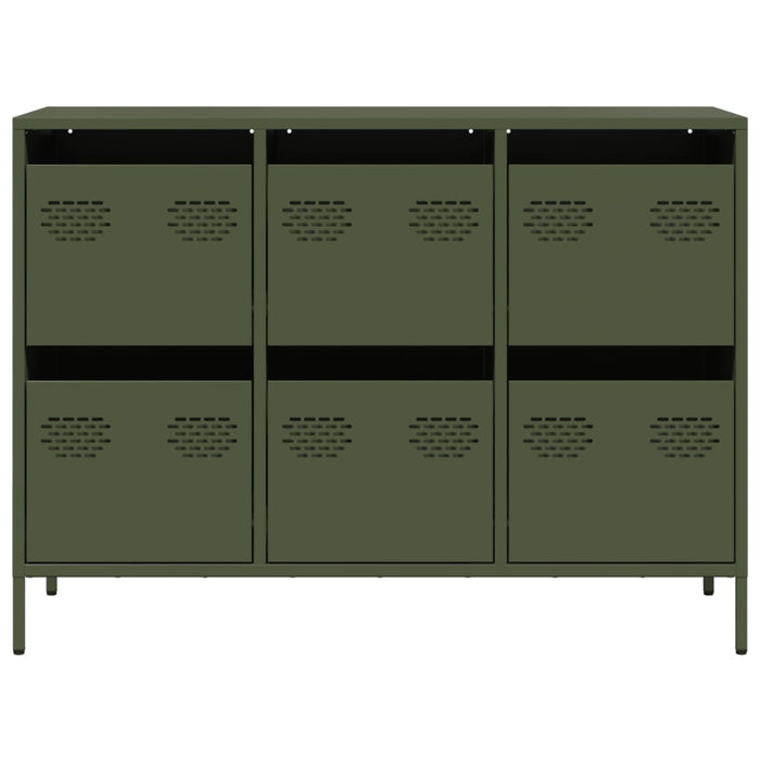 Sideboard Olive Green 101.5x39x73.5 cm Cold-rolled Steel