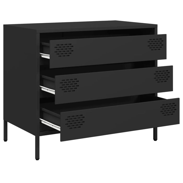 Sideboard Black 68x39x58.5 cm Cold-rolled Steel