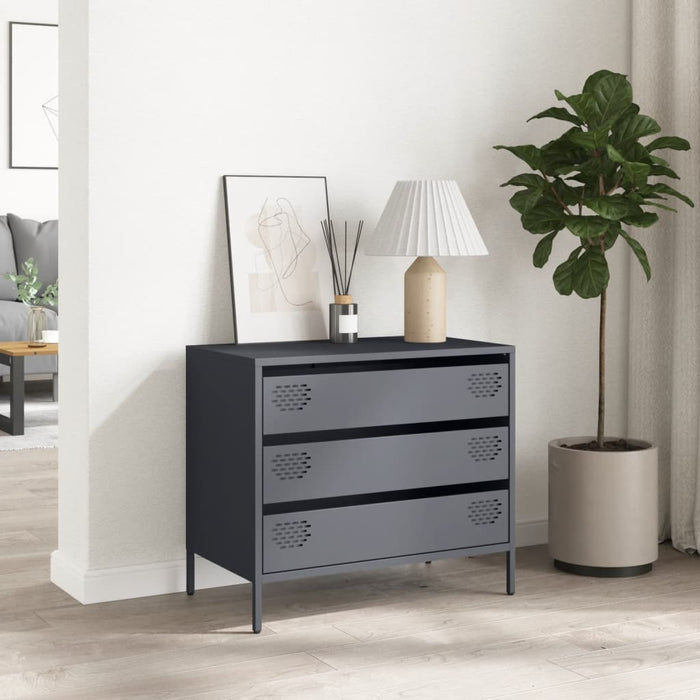 Sideboard Anthracite 68x39x58.5 cm Cold-rolled Steel