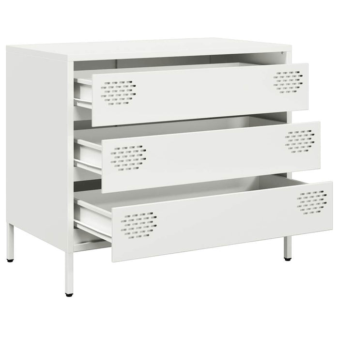 Sideboard White 68x39x58.5 cm Cold-rolled Steel