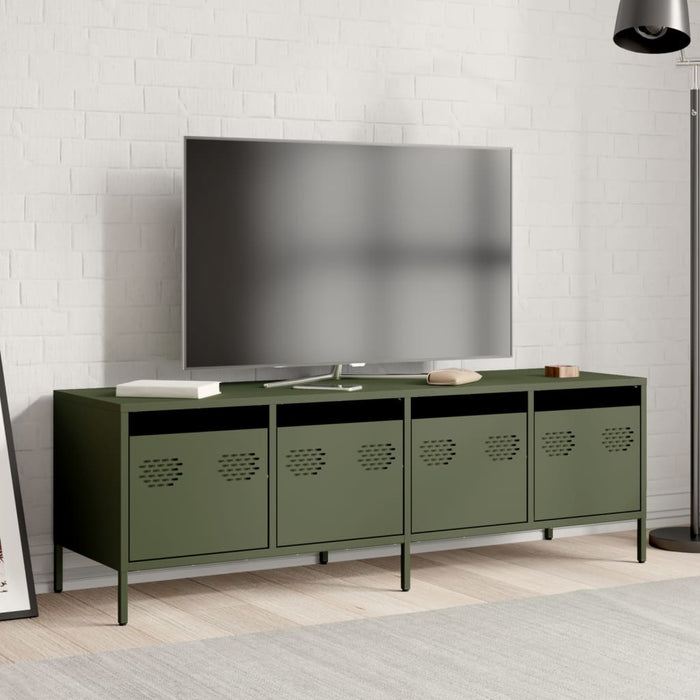 TV Cabinet Olive Green 135x39x43.5 cm Cold-rolled Steel