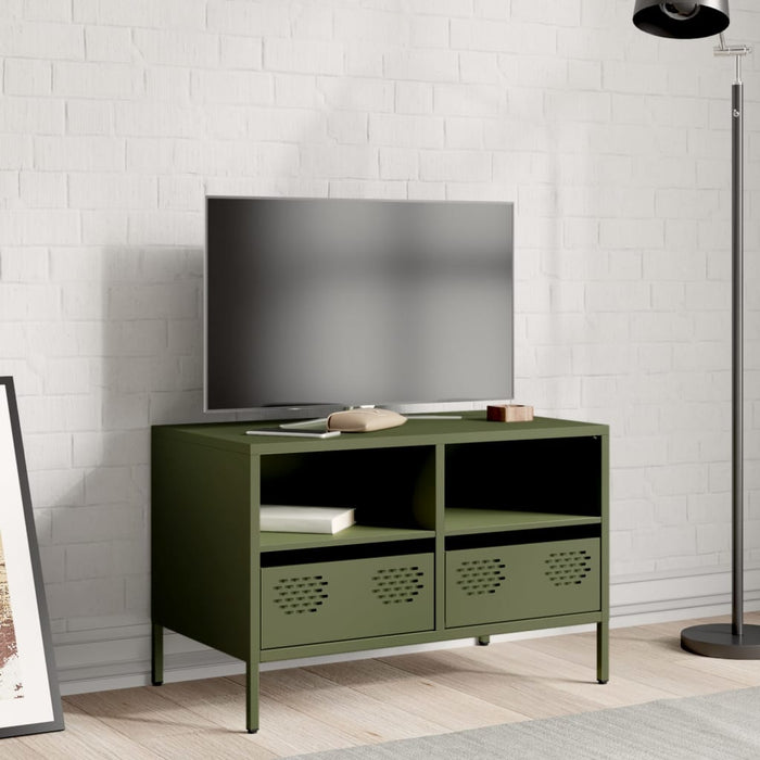 TV Cabinet Olive Green 68x39x43.5 cm Cold-rolled Steel