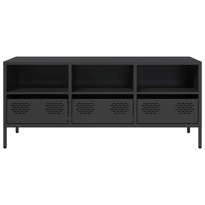 TV Cabinet Black 101.5x39x43.5 cm Cold-rolled Steel