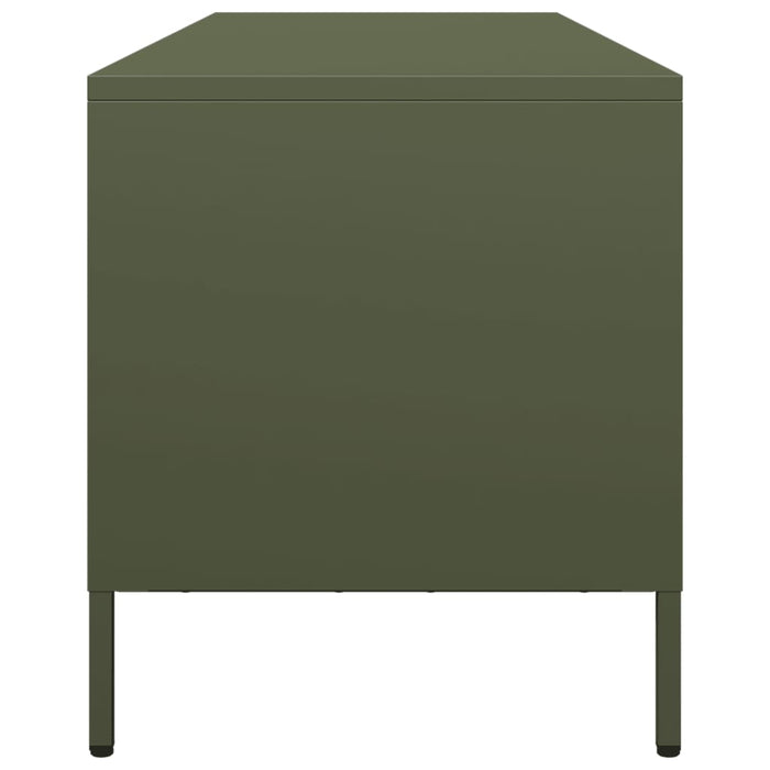 TV Cabinet Olive Green 135x39x43.5 cm Cold-rolled Steel