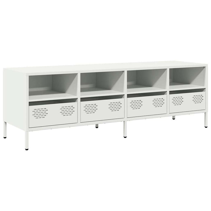 TV Cabinet White 135x39x43.5 cm Cold-rolled Steel