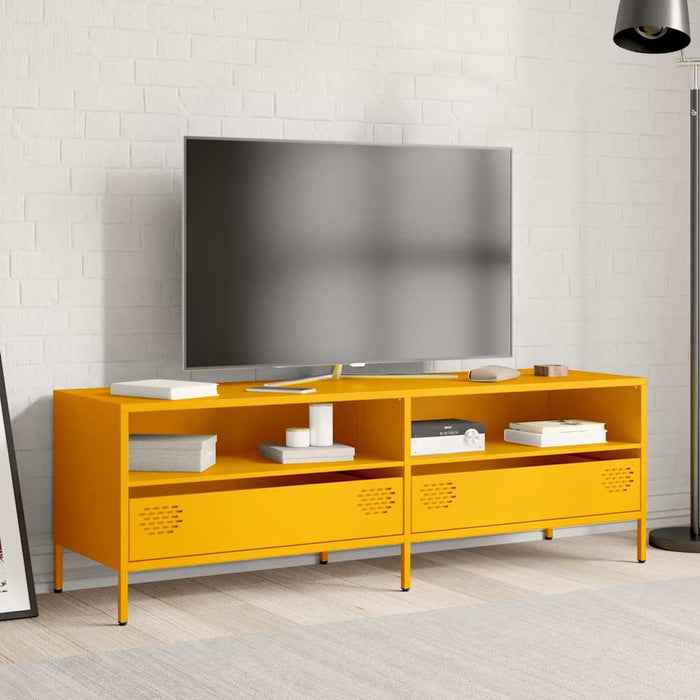 TV Cabinet Mustard Yellow 135x39x43.5 cm Cold-rolled Steel