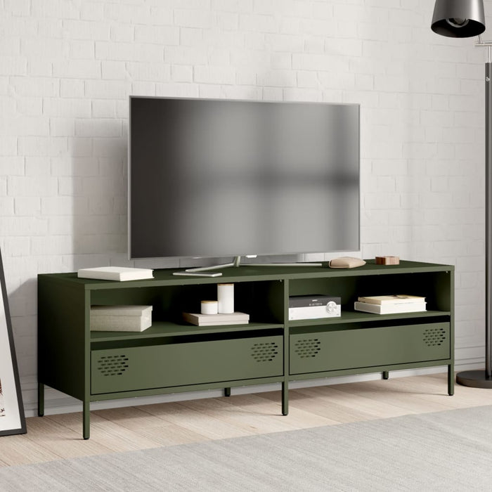 TV Cabinet Olive Green 135x39x43.5 cm Cold-rolled Steel