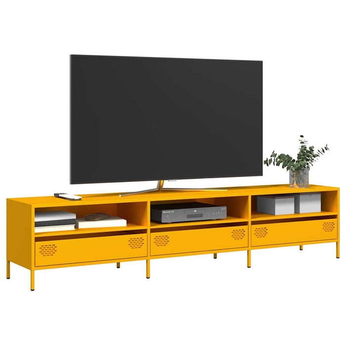 TV Cabinet Mustard Yellow 202x39x43.5 cm Cold-rolled Steel