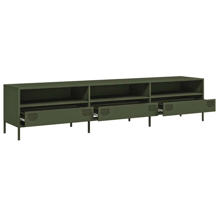 TV Cabinet Olive Green 202x39x43.5 cm Cold-rolled Steel