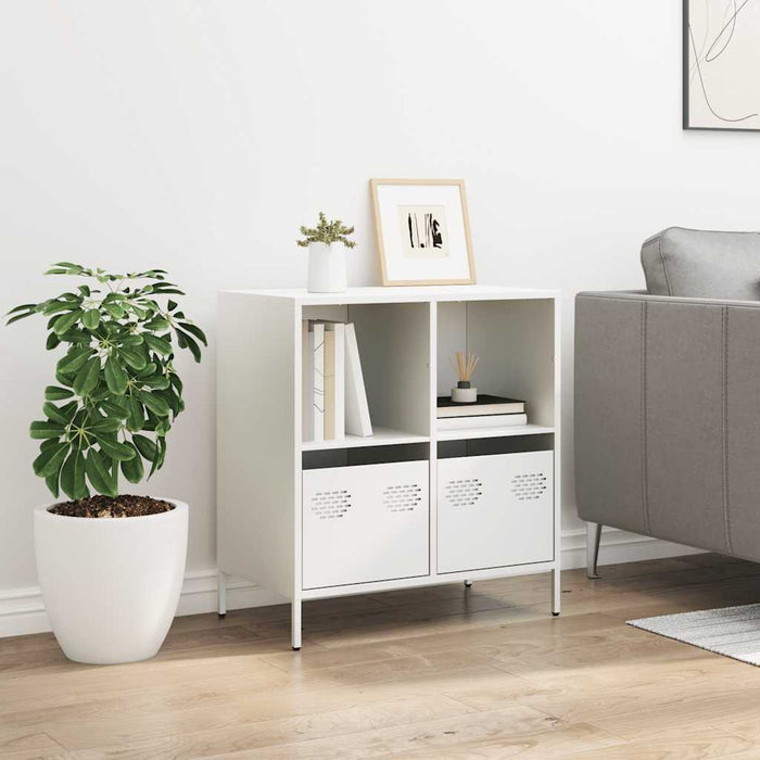 Sideboard White 68x39x73.5 cm Cold-rolled Steel