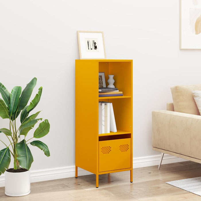 Highboard Mustard Yellow 35x39x103.5 cm Steel