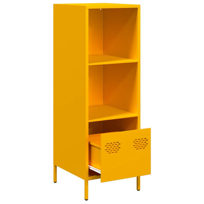 Highboard Mustard Yellow 35x39x103.5 cm Steel