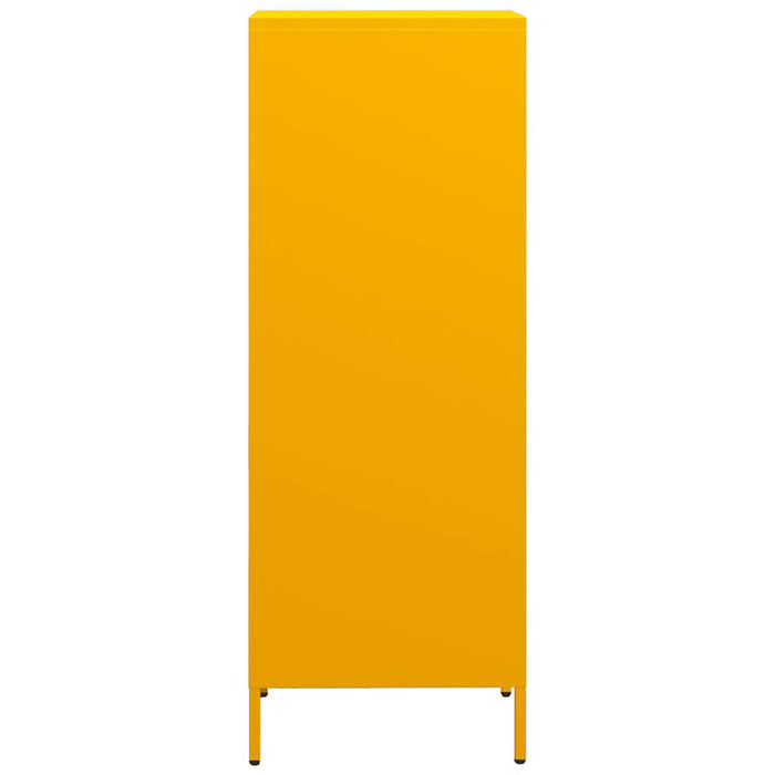 Highboard Mustard Yellow 35x39x103.5 cm Steel