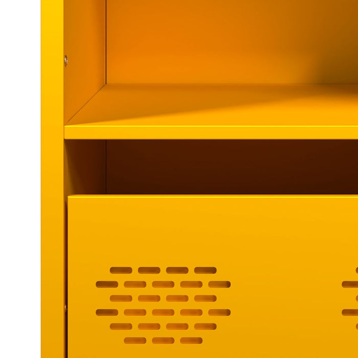 Highboard Mustard Yellow 35x39x103.5 cm Steel