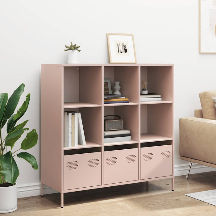 Highboard Pink 101.5x39x103.5 cm Steel