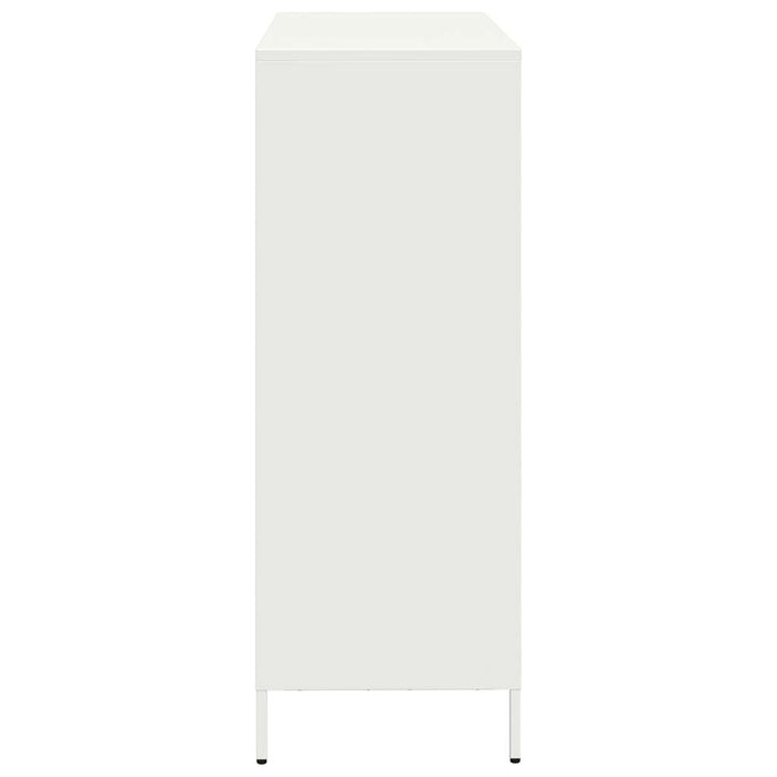 Highboard White 101.5x39x103.5 cm Steel