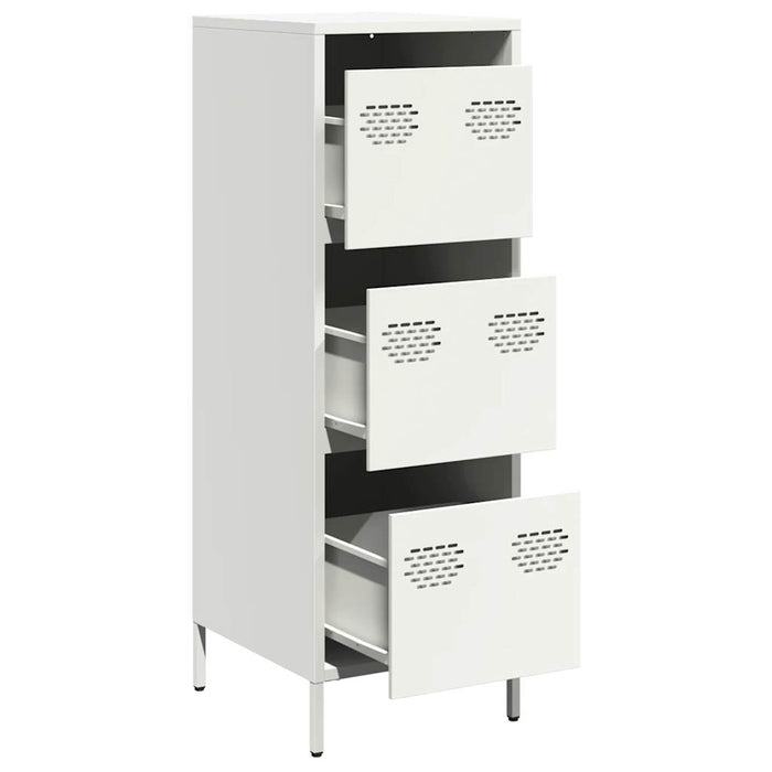 Highboard White 39x35x103.5 cm Steel