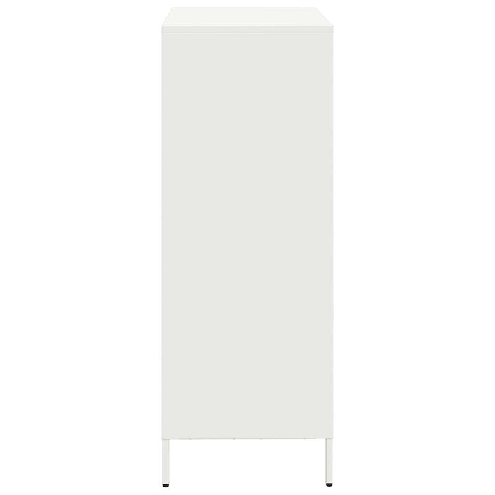 Highboard White 39x35x103.5 cm Steel