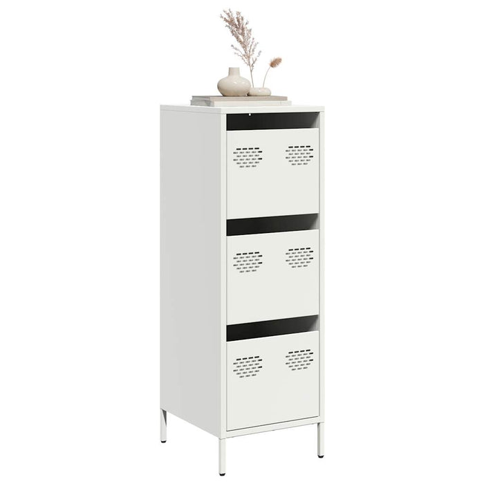 Highboard White 39x35x103.5 cm Steel