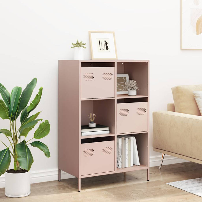 Highboard Pink 68x39x103.5 cm Steel