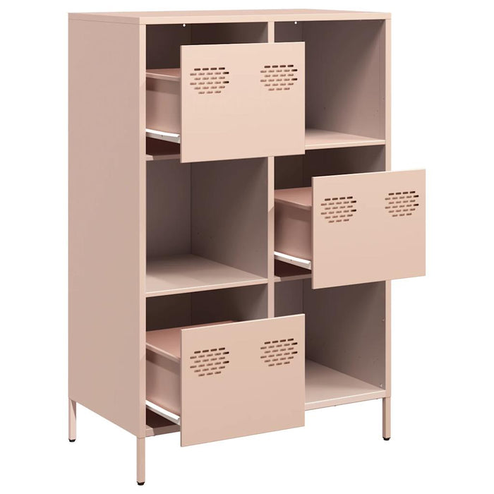 Highboard Pink 68x39x103.5 cm Steel