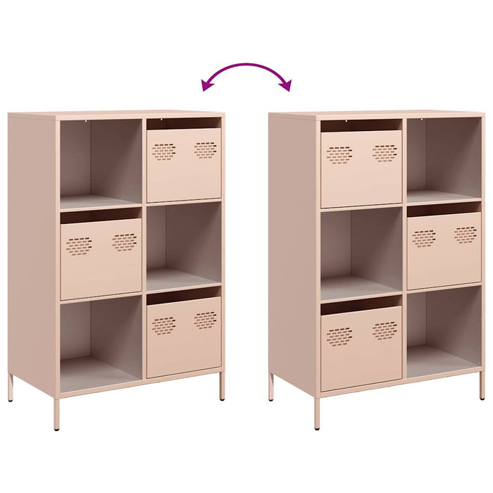 Highboard Pink 68x39x103.5 cm Steel