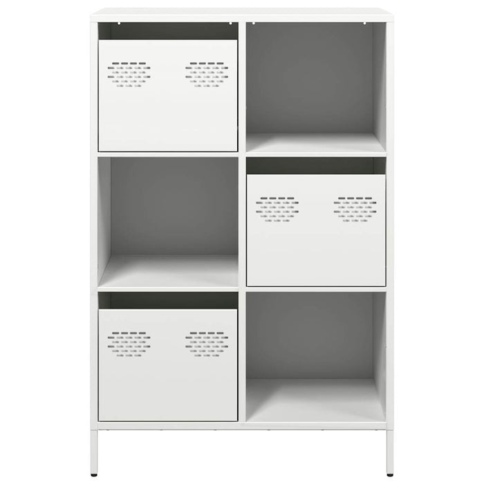 Highboard White 68x39x103.5 cm Steel