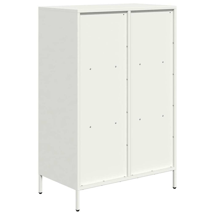 Highboard White 68x39x103.5 cm Steel