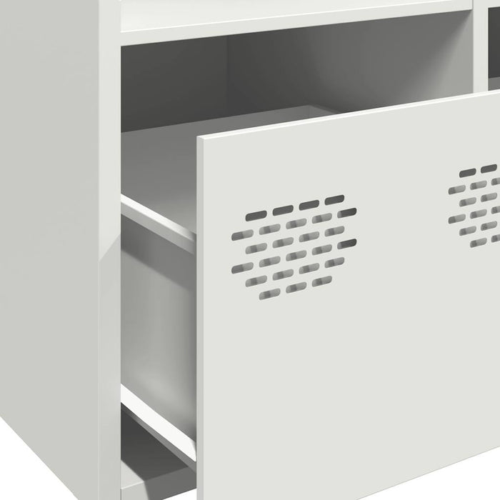 Highboard White 68x39x103.5 cm Steel