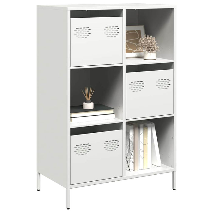 Highboard White 68x39x103.5 cm Steel