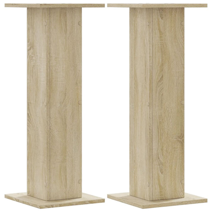 Speaker Stands 2 pcs Sonoma Oak 30x30x80 cm Engineered Wood