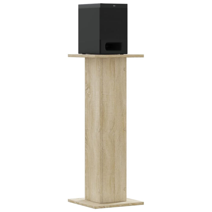 Speaker Stands 2 pcs Sonoma Oak 30x30x80 cm Engineered Wood