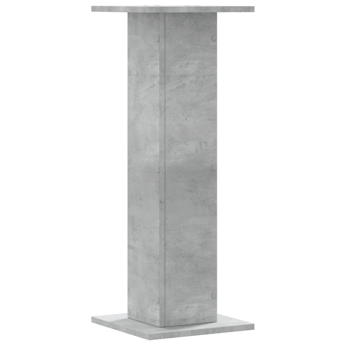 Speaker Stands 2 pcs Concrete Grey 30x30x80 cm Engineered Wood