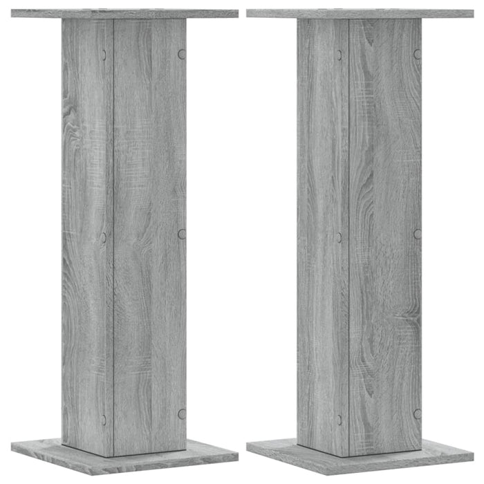 Speaker Stands 2 pcs Grey Sonoma 30x30x80 cm Engineered Wood