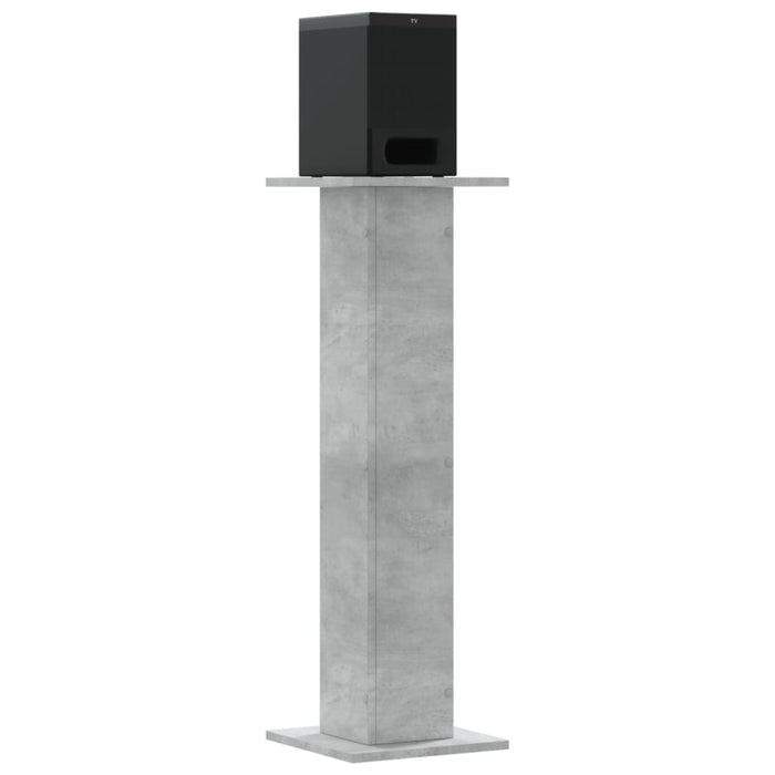 Speaker Stands 2 pcs Concrete Grey 30x30x95 cm Engineered Wood