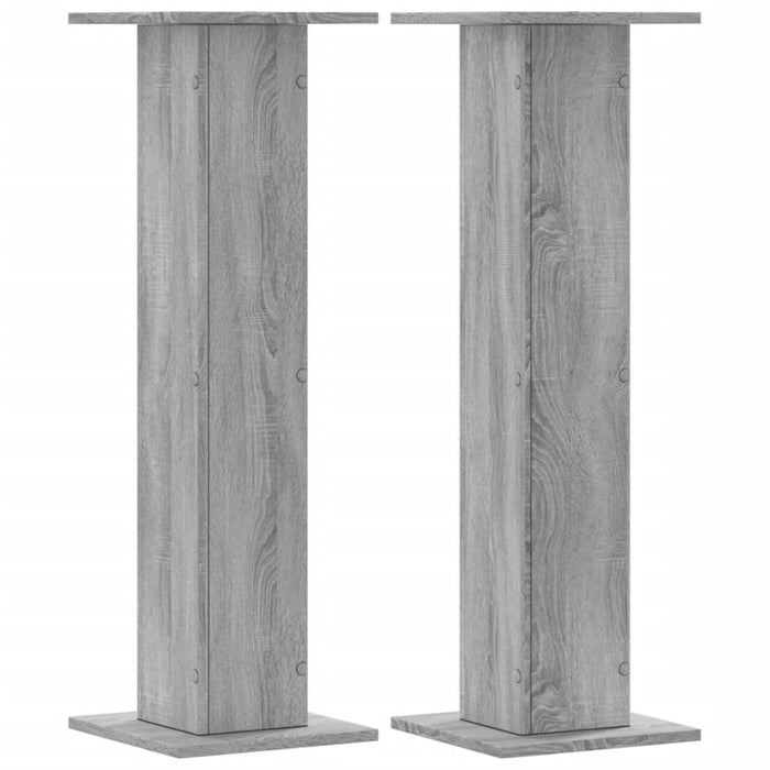 Speaker Stands 2 pcs Grey Sonoma 30x30x95 cm Engineered Wood