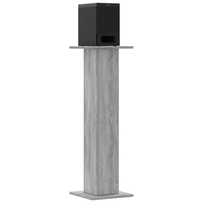 Speaker Stands 2 pcs Grey Sonoma 30x30x95 cm Engineered Wood