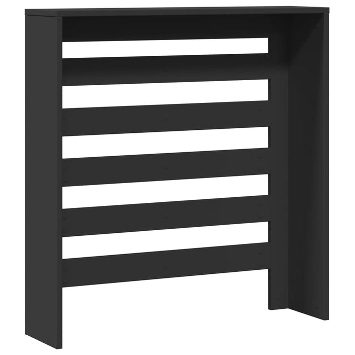 Radiator Cover Black 78x20x82 cm Engineered Wood