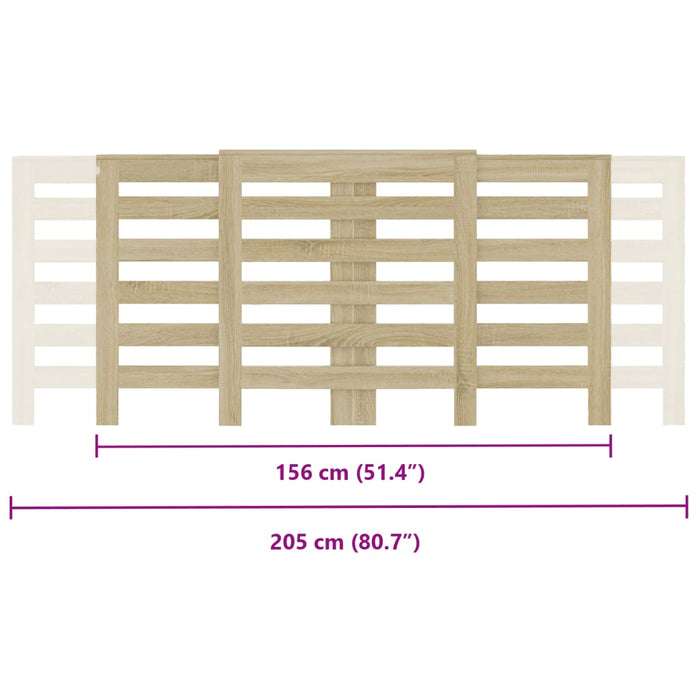 Крышка радиатора Sonoma Oak 205x21.5x83.5 см Инженерная древесина