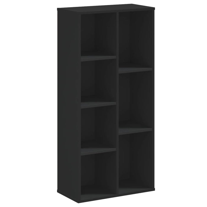 Bibliotecă Neagră 50x25x105 cm Lemn prelucrat