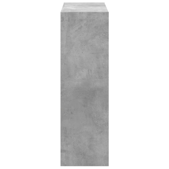 Bibliotecă Beton Gri 102x32x102 cm Lemn de inginerie