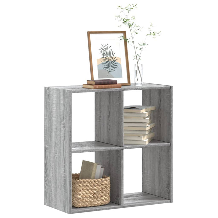 Етажерка за книги Grey Sonoma 68,5x32x68,5 cm Engineered Wood