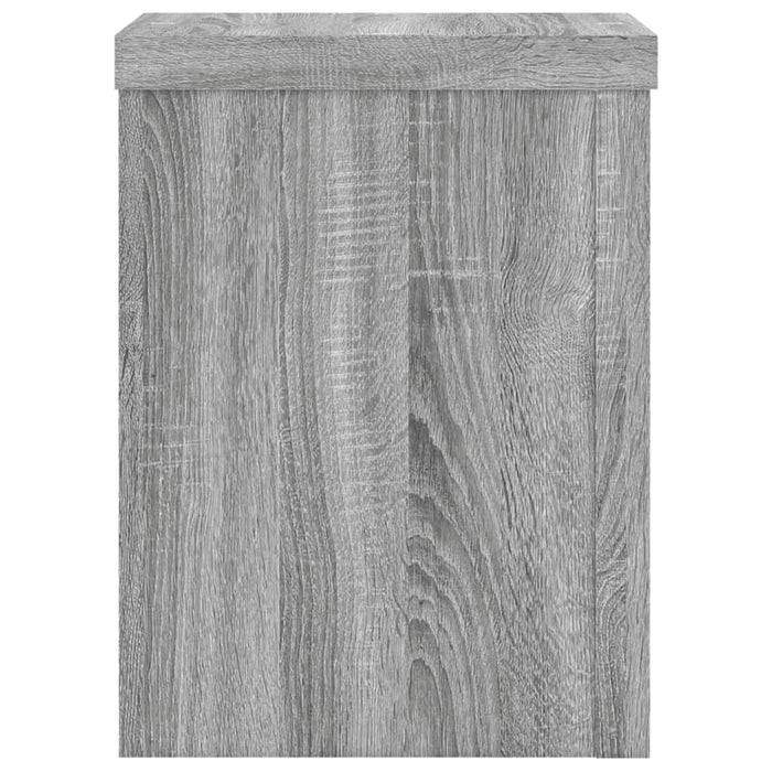 Plant Stands 2 pcs Grey Sonoma 15x15x20 cm Engineered Wood