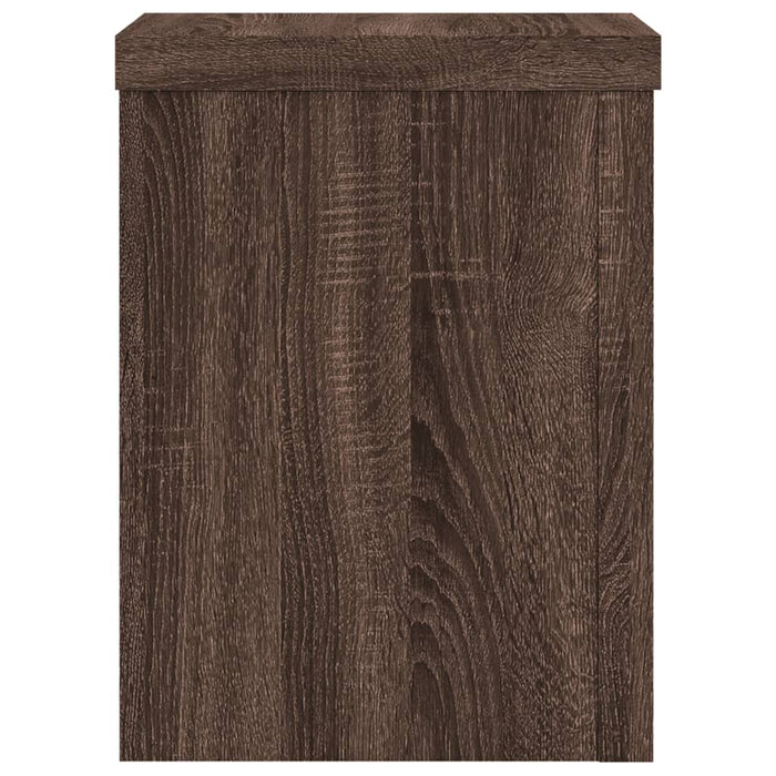 Plant Stands 2 pcs Brown Oak 15x15x20 cm Engineered Wood