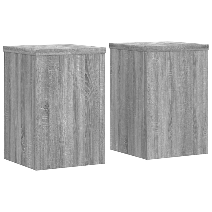 Plant Stands 2 pcs Grey Sonoma 20x20x30 cm Engineered Wood