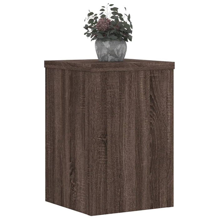 Plant Stands 2 pcs Brown Oak 25x25x35 cm Engineered Wood