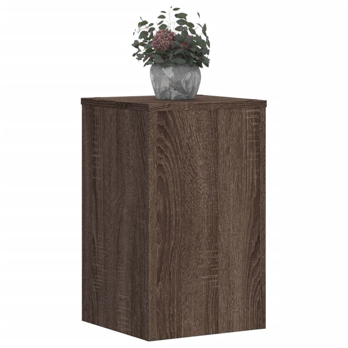 Plant Stands 2 pcs Brown Oak 30x30x50 cm Engineered wood